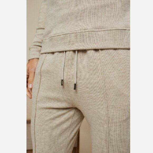 RAITH Soho Brushed Fleece Jogger Pant in Oatmeal Tan Size XL - Picture 2 of 9